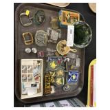 Military Patches w/ Belt Buckles & Stamps