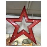 Lighted Tin Star