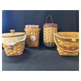 (4) Longaberger Baskets