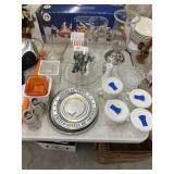 Serving Dishes, Utensils & Candle Light