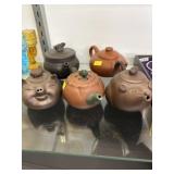 Grp. Oriental Pottery Teapots