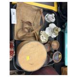 Pantry Box w/ Tea Strainers & Leather Purse
