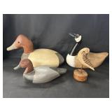 Duck Decoys w/ Wood Carving