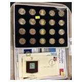 Presidential $1 Coins w/ Postage Stamps