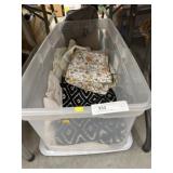 Storage Tote w/ Fabric & Textiles