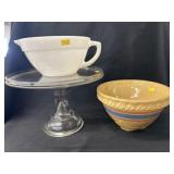 Batter Bowl w/ Cake Stand & Mixing Bowl