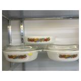 (3) Vintage Pyrex Covered Dishes