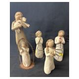 (5) Willow Tree Figurines