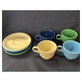 (4) Fiestaware Cups & Saucers