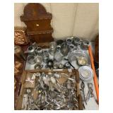 Armetale w/ Silver Plate Spoons
