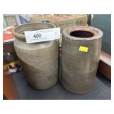 (2) Stoneware Storage Crocks