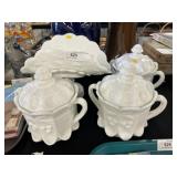 (4) Pcs. Milk Glass