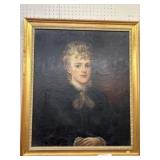 Unsigned Oil on Board Portrait