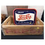 Pepsi Cola Wooden Beverage Crate