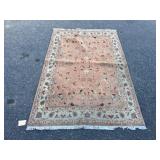 Floral Pattern Rug, 61 x 90 in., Fringe Edges