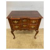 Mahogany 2 Drawer Queen Anne Style Lowboy