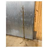 Metal Standing Hat Or Coat Rack Gold Finish