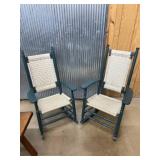 Woven Seat and Back Rocking Chairs