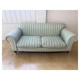 Lillian August Striped Upholstered Loveseat Sofa