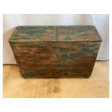 Antique Double Lid Feed Chest