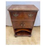 Mahogany Smoking Stand w/ Pipe Rests & Shelves
