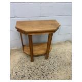 Wood Accent Table with Lower Shelf
