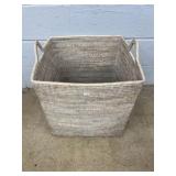 Rectangular Woven Basket with Handles