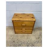 Three-Drawer Pine Chest