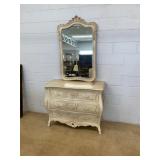 Henredon French Style Dresser With Mirror