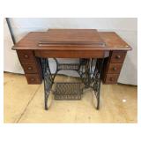 Singer Treadle Sewing Machine in Cabinet