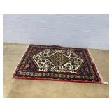 Handmade Wool Area Rug Geometric Pattern