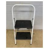 Cosco 2-Step Folding Step Stool White Frame
