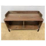 Wood Console Table w/ Open Shelves