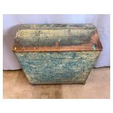 Antique Feed Chest w/ Tapered Front Slant Lid