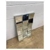 Geometric Multi-Panel Wall Mirror Art
