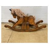 Handcrafted Wooden Rocking Horse Toy