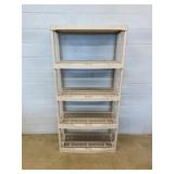 Rubbermaid Plastic 5-Shelf Storage Unit