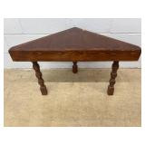Wooden Triangular Corner Table