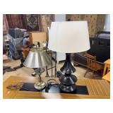 Table Lamps, Metal and Dark Finish