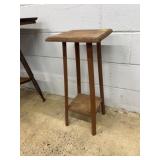 Wood Plant Stand with Shelf