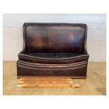 Stanley Furniture Leather Sleigh Headboard Bed