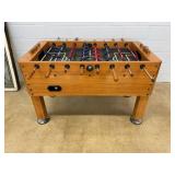 Harvard Wood Foosball Table With Coin Slot