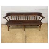 Wood Windsor-Style Spindle Back Bench