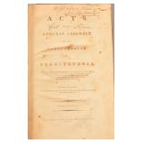 1795 Laws of Pennsylvania Folio Leather