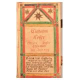 Nice Fraktur Bookplate in 1826 New Testament