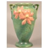 Roseville Art Pottery Clematis Pattern Vase.