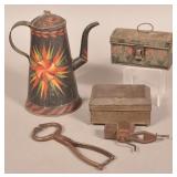 Lot of Antique Metalware.