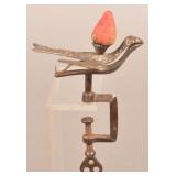 Watermans Brass and Iron C-Clamp Sewing Bird.