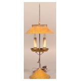 Jerry Martin 2015 Yellow Painted Tin Student Lamp.