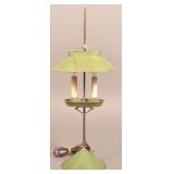 Jerry Martin 2014 Green Painted Tin Student Lamp.